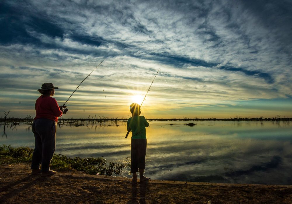 pesca en el bañado